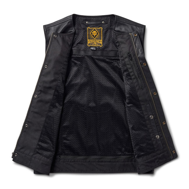 Roland Sands Design Temple 74 Vest Black - FREE UK Shipping, FREE 365 Day Returns | Moto Central