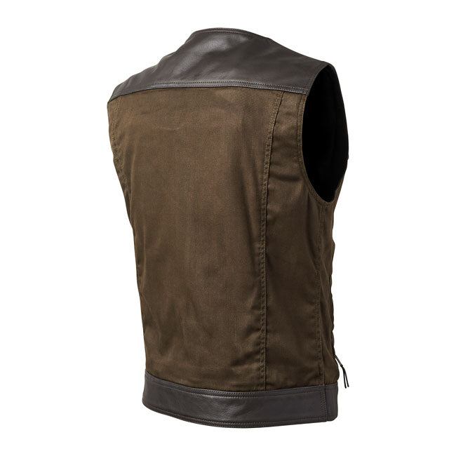 Roland Sands Design Temple 74 Vest Dark Brown / Ranger - FREE UK Shipping, FREE 365 Day Returns | Moto Central