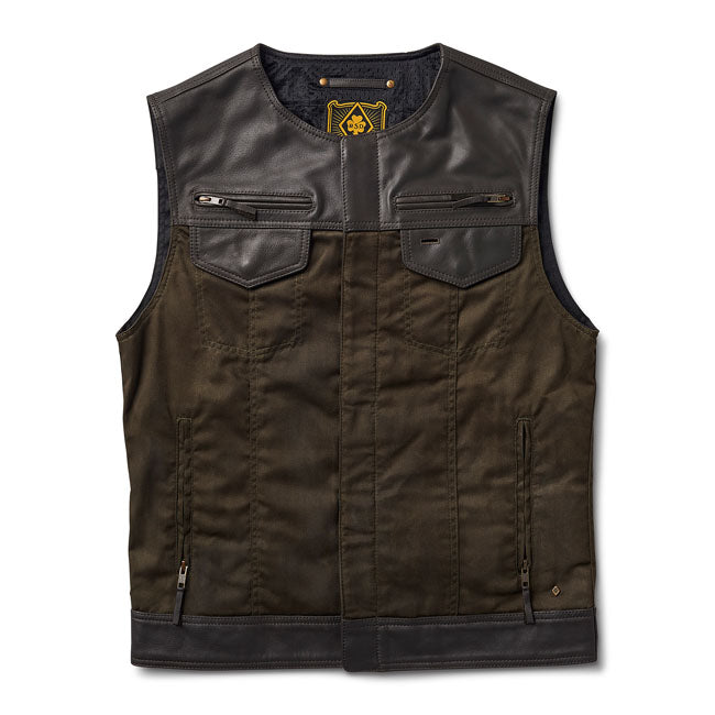 Roland Sands Design Temple 74 Vest Dark Brown / Ranger - FREE UK Shipping, FREE 365 Day Returns | Moto Central