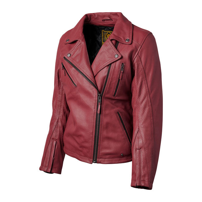 Roland Sands Design Atherton 74 Ladies Jacket Merlot