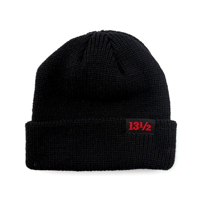 13 And A Half Magazine Beanie Black  - FREE UK Delivery - Moto Central