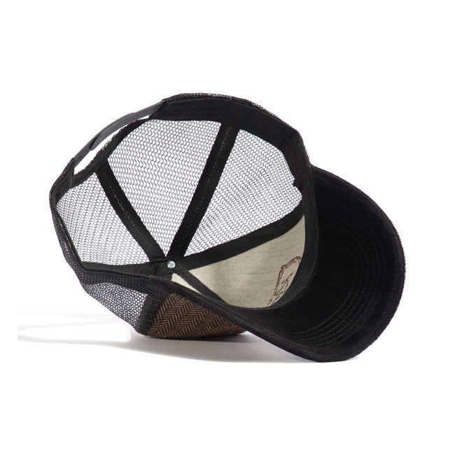 King Kerosin USA Cap Black / Brown - FREE UK Shipping, FREE 365 Day Returns | Moto Central