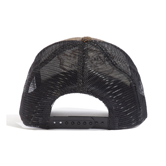 King Kerosin USA Cap Black / Brown - FREE UK Shipping, FREE 365 Day Returns | Moto Central