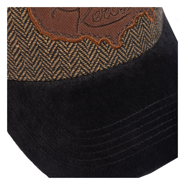 King Kerosin USA Cap Black / Brown - FREE UK Shipping, FREE 365 Day Returns | Moto Central