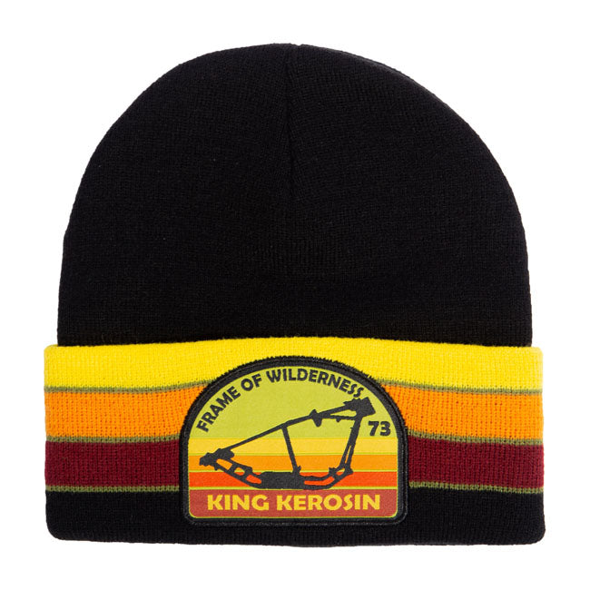 King Kerosin Frame Of Wilderness Beanie Black - FREE UK Shipping, FREE 365 Day Returns | Moto Central