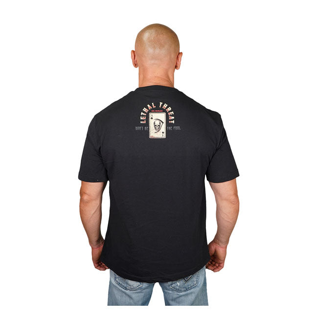 Lethal Threat Play The Hand Jester T-Shirt Black