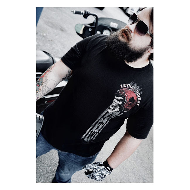 Lethal Threat Forever Two Wheels T-Shirt Black