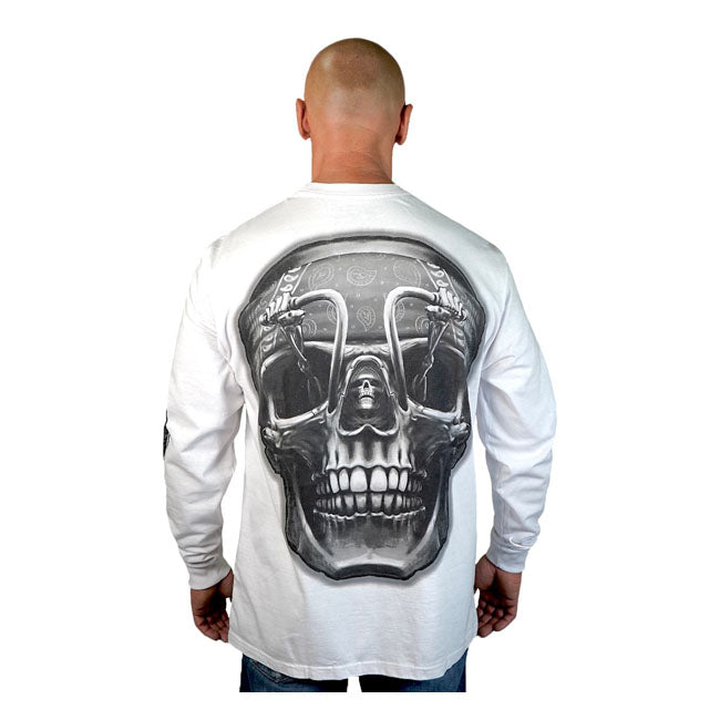 Lethal Threat Ride Till You Die Long Sleeves T-Shirt White