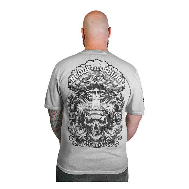 Lethal Threat Blow Your Mind Kustoms T-Shirt Grey