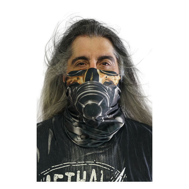 Lethal Threat Biomechanical Tube Mask Black - FREE UK Shipping, FREE 365 Day Returns | Moto Central