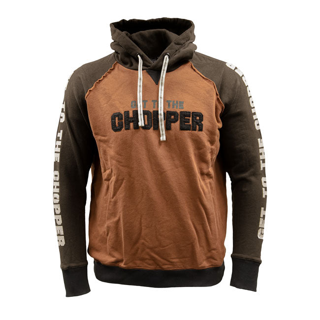 13 And A Half Magazine Get To The Chopper Hoodie Brown