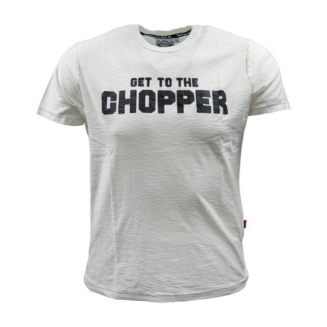 13 And A Half Magazine Get To The Chopper T-Shirt Off White - FREE UK Shipping, FREE 365 Day Returns | Moto Central