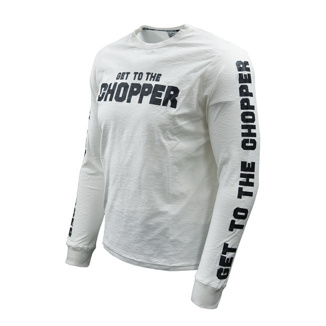 13 And A Half Magazine Get To The Chopper Long Sleeves T-Shirt Off White