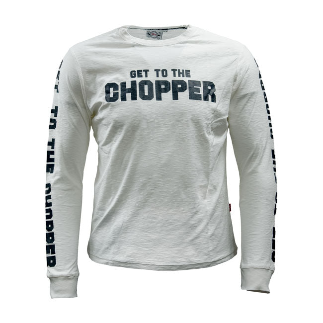 13 And A Half Magazine Get To The Chopper Long Sleeves T-Shirt Off White