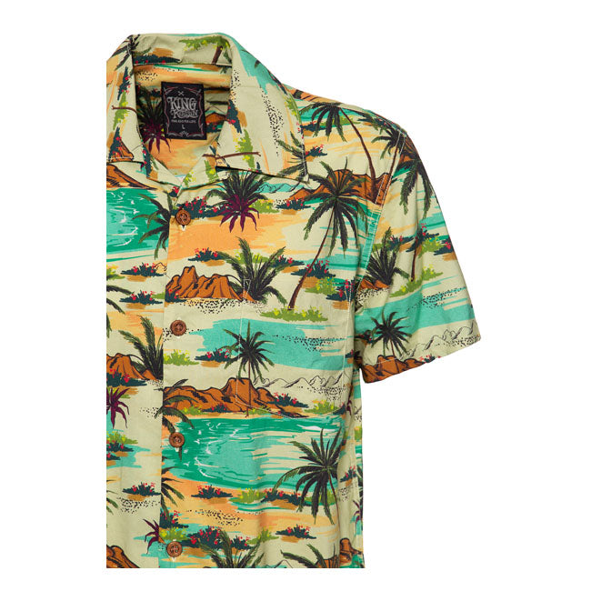 King Kerosin Tropical Sea AOP Shirt Multicolor - FREE UK Shipping, FREE 365 Day Returns | Moto Central