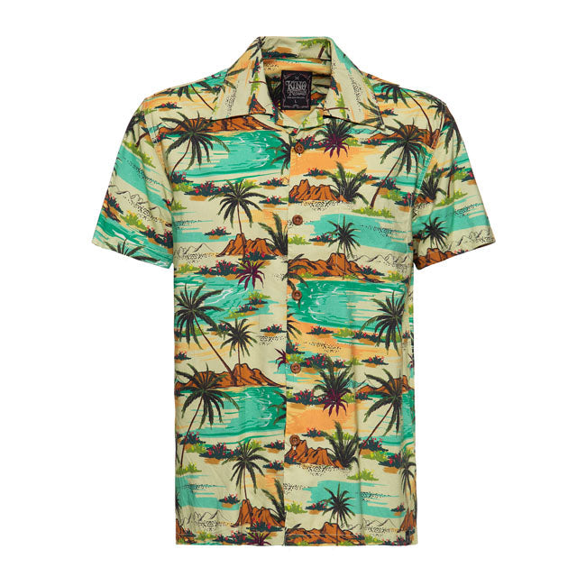 King Kerosin Tropical Sea AOP Shirt Multicolor - FREE UK Shipping, FREE 365 Day Returns | Moto Central