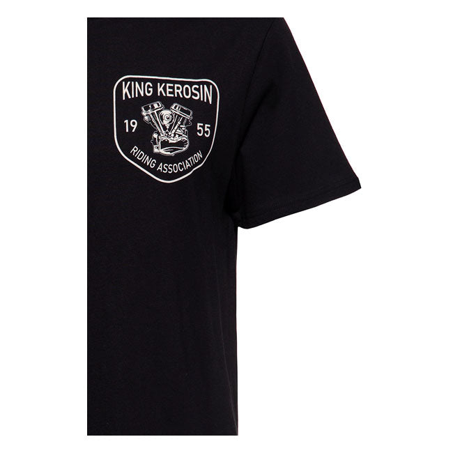 King Kerosin Riding Association T-Shirt Black - FREE UK Shipping, FREE 365 Day Returns | Moto Central