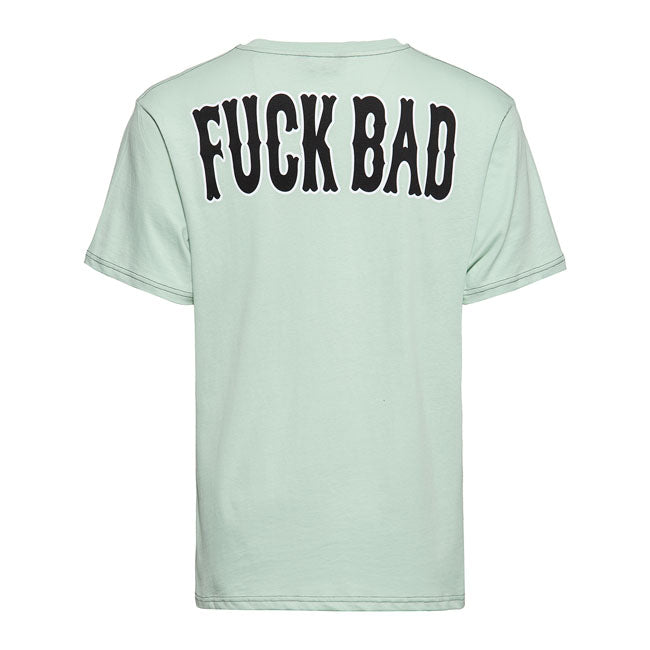 King Kerosin Born Bad T-Shirt Mint - FREE UK Shipping, FREE 365 Day Returns | Moto Central