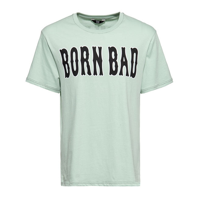 King Kerosin Born Bad T-Shirt Mint - FREE UK Shipping, FREE 365 Day Returns | Moto Central