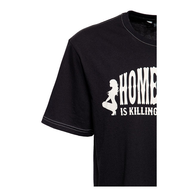 King Kerosin Homie T-Shirt Black - FREE UK Shipping, FREE 365 Day Returns | Moto Central