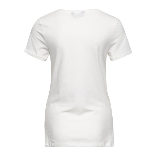 King Kerosin Queen Kerosin Happy Wife Ladies T-Shirt Off White