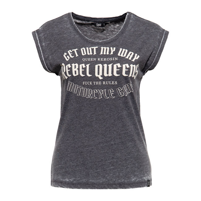 King Kerosin Queen Kerosin Rebel Queens Ladies Shirt Anthracite