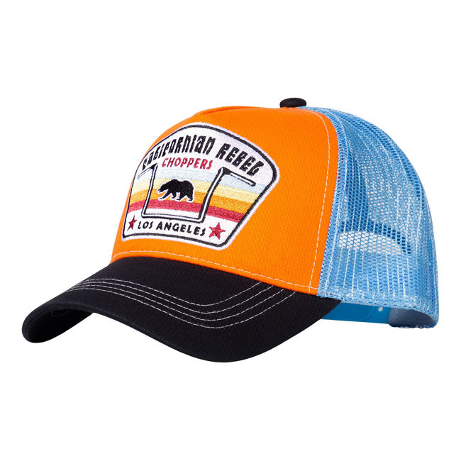 King Kerosin La Rebel Trucker Cap Black / Orange