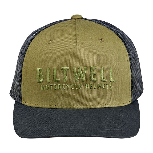 Biltwell Woodsy Snapback Cap Olive / Black