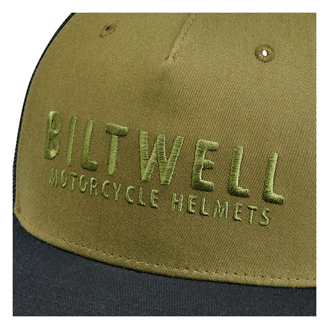 Biltwell Woodsy Snapback Cap Olive / Black