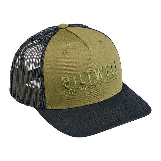 Biltwell Woodsy Snapback Cap Olive / Black