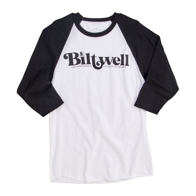 Biltwell High-Perf Raglan Shirt Black / White