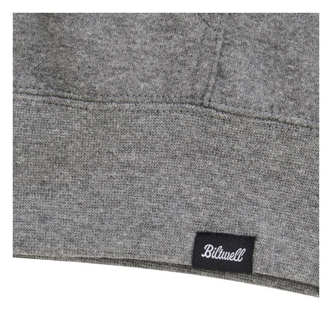 Biltwell Script Zip-Up Hoodie Dark Heather