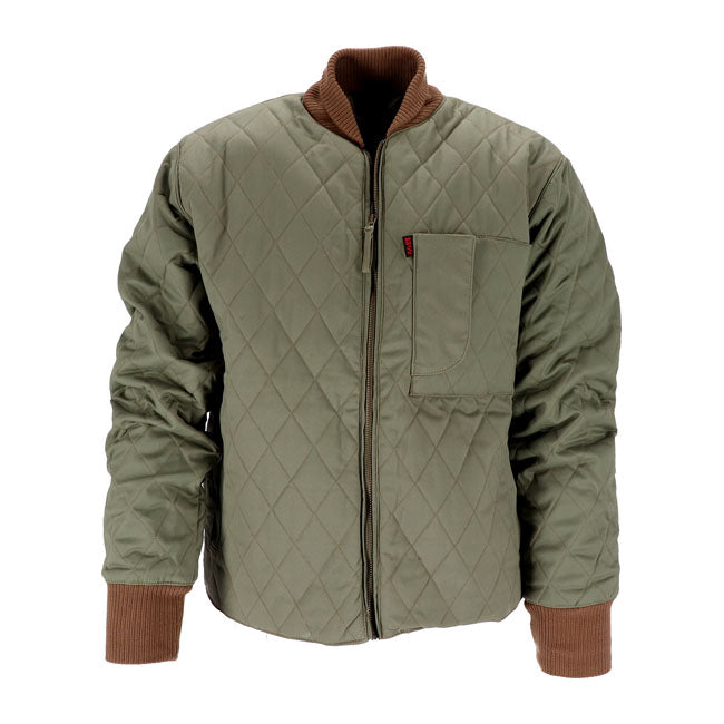 13 And A Half Magazine Long Haul Jacket Army Green