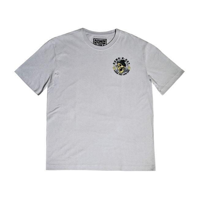 Down-N-Out Life Behind Bars T-Shirt Grey