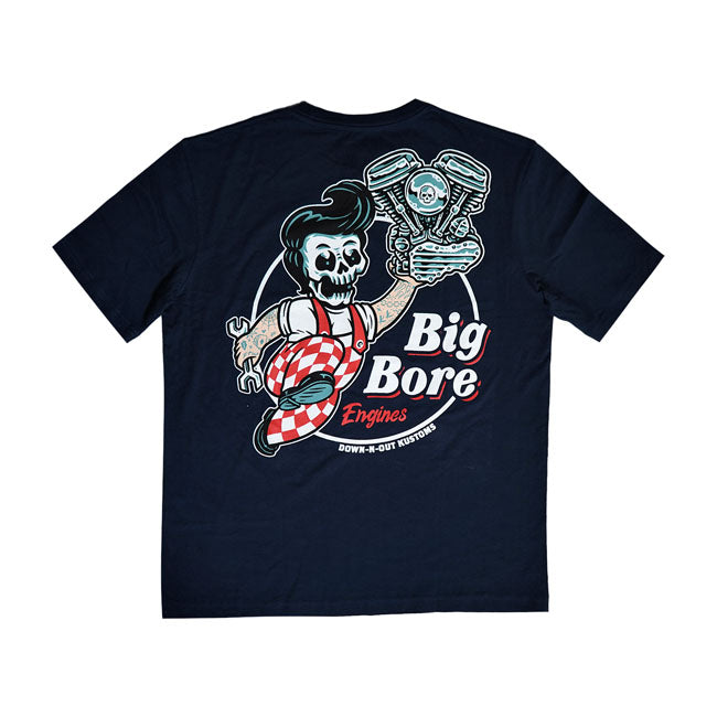 Down-N-Out Big Bore T-Shirt Navy Blue