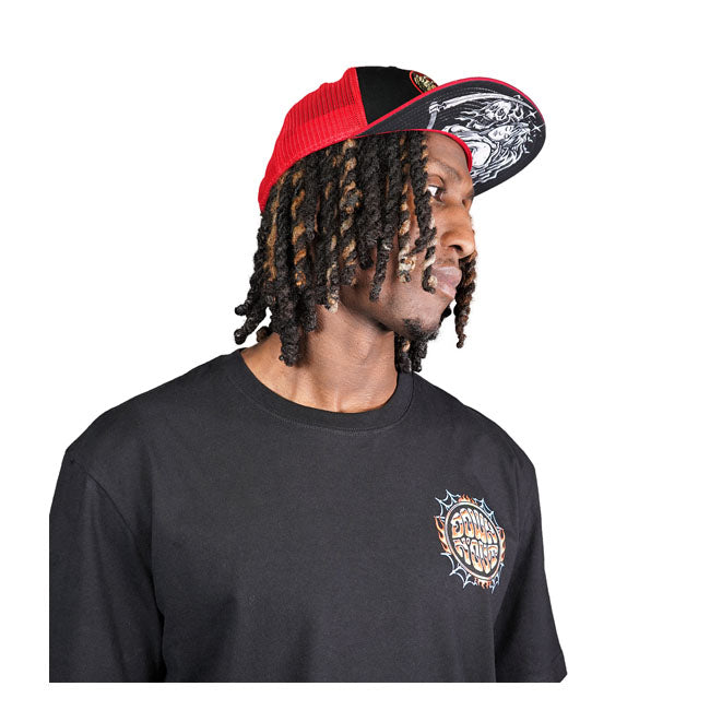 Down-N-Out Grab Of Death Snapback Cap Red