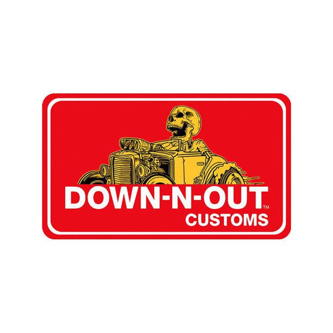 Down-N-Out Rat Rod Sticker