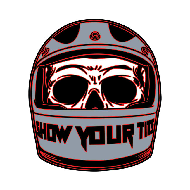 Down-N-Out Show Your Helmet Sticker