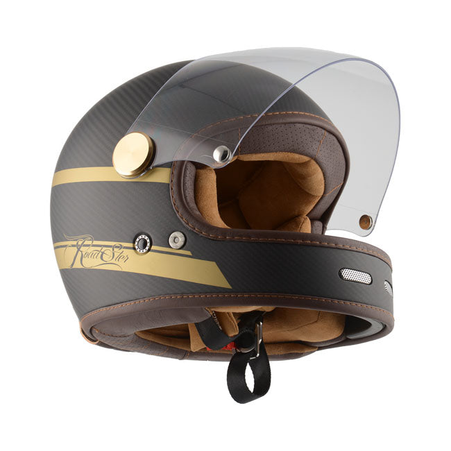 ByCity Roadster Carbon II Helmet Gold Strike - FREE UK Shipping, FREE 365 Day Returns | Moto Central