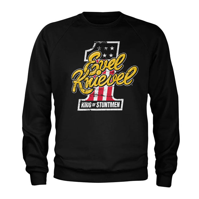 Evel Knievel King Of Stuntmen Sweatshirt Black