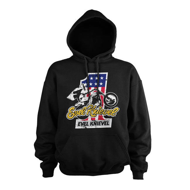 Evel Knievel No. 1 Hoodie Black