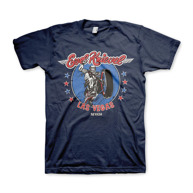 Evel Knievel In Las Vegas T-Shirt Navy