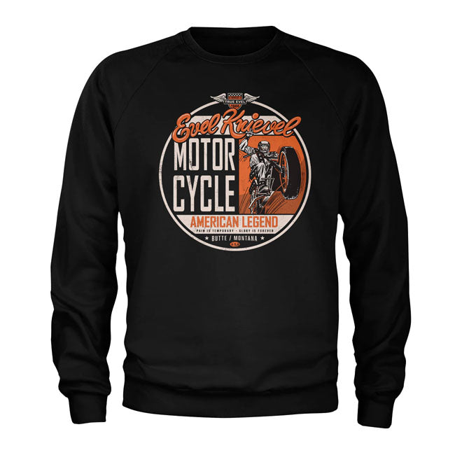 Evel Knievel American Legend Sweatshirt Black