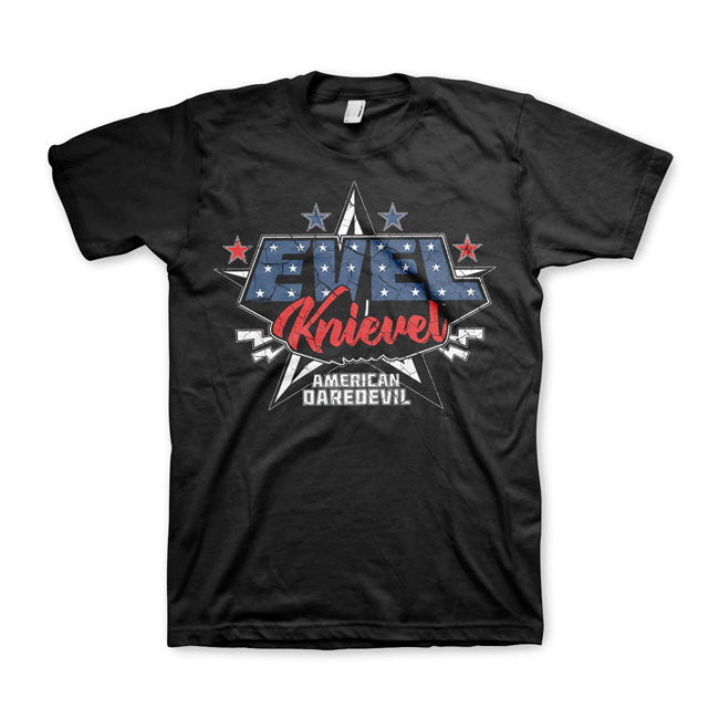 Evel Knievel American Daredevil T-Shirt Black