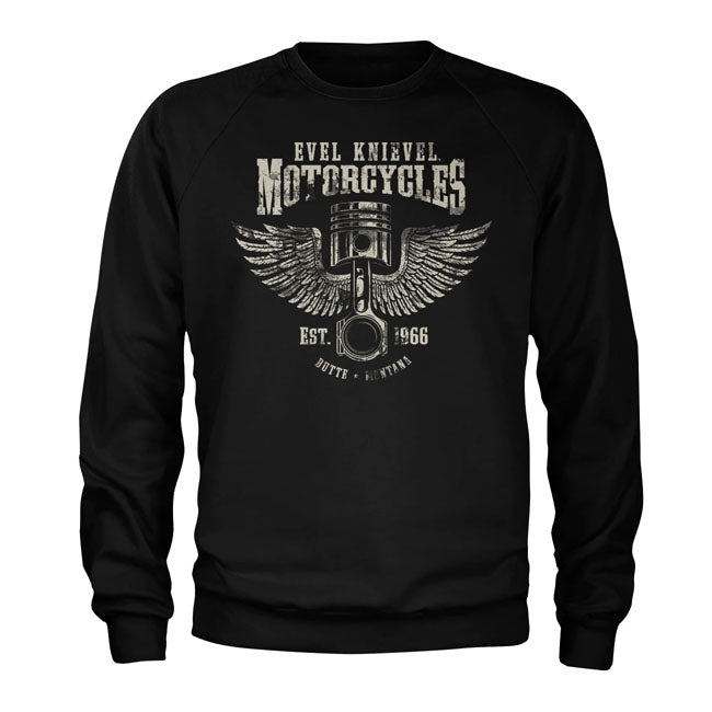 Evel Knievel Motorcycles Sweatshirt Black