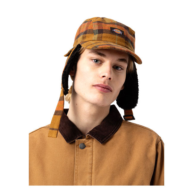 Dickies King Cove Hat Check Gingerbread