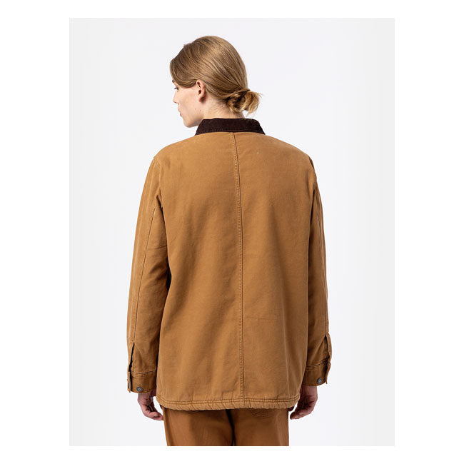 Dickies Duck Canvas Chore Jacket Stone Washed Brown Duck