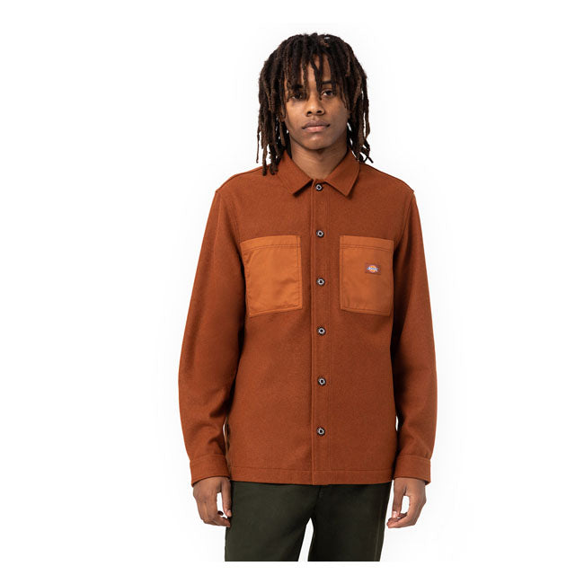 Dickies Union Springs Overshirt Gingerbread - FREE UK Shipping, FREE 365 Day Returns | Moto Central