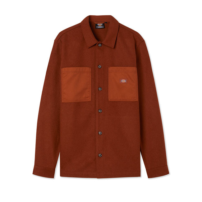 Dickies Union Springs Overshirt Gingerbread - FREE UK Shipping, FREE 365 Day Returns | Moto Central