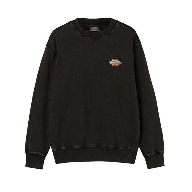 Dickies Icon Washed Sweatshirt Black - FREE UK Shipping, FREE 365 Day Returns | Moto Central